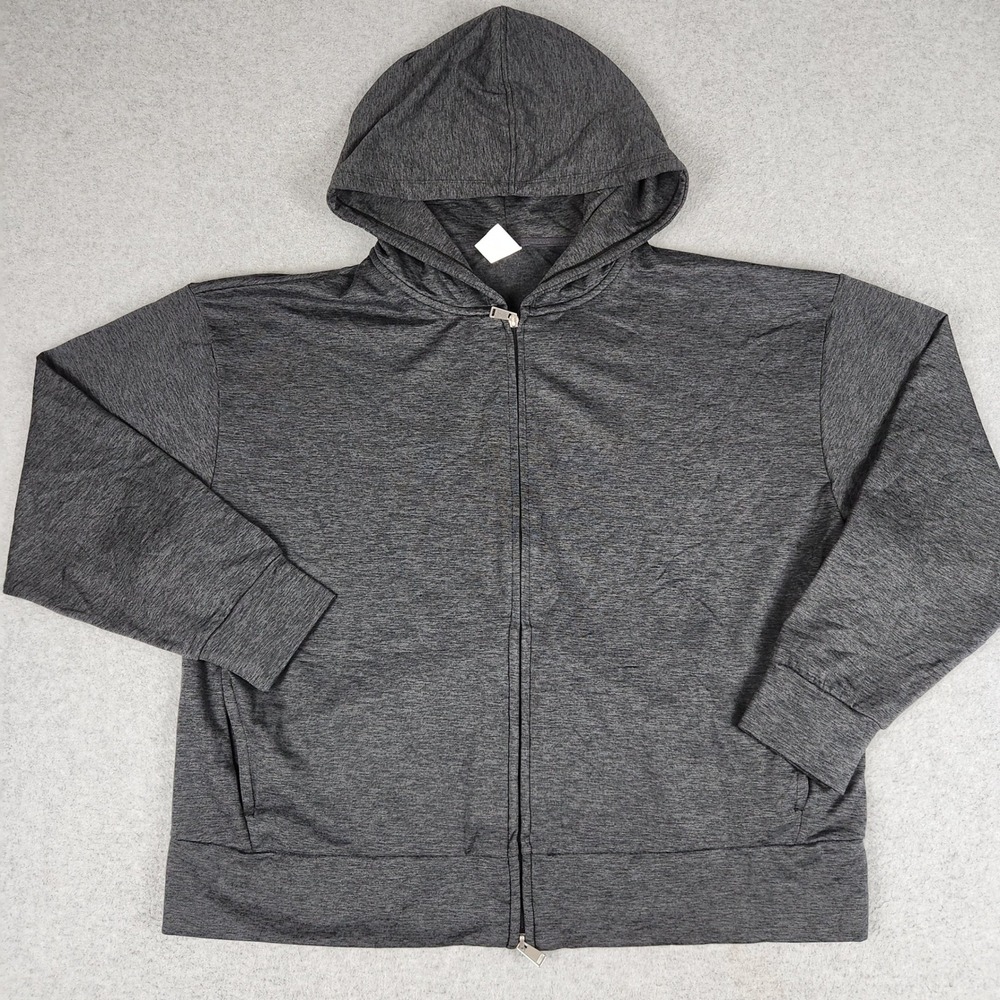 Athletic Works‎ ButterCore Hoodie Womens XL Gray Heathered Athleisure Full Zip